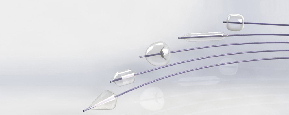 urethan medical balloons with braided catheters 